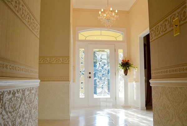 inviting front hall in home