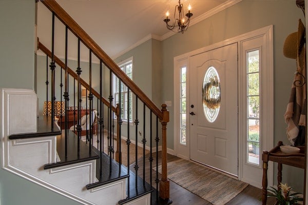 front entryway with large staircase