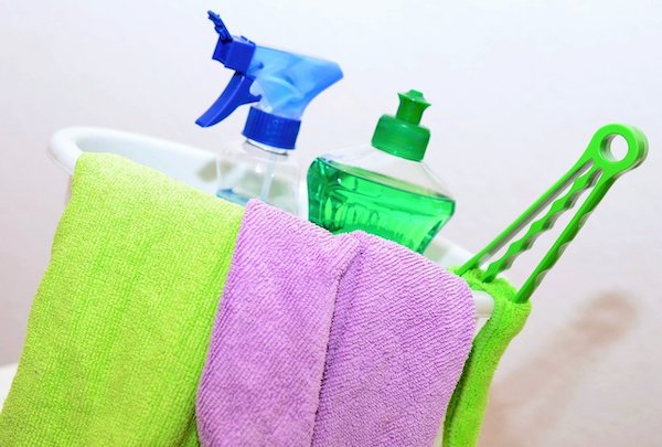 cleaning products and clear process