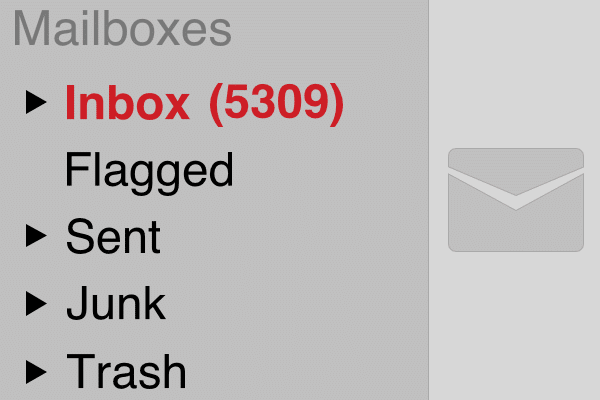 full inbox showing email clutter