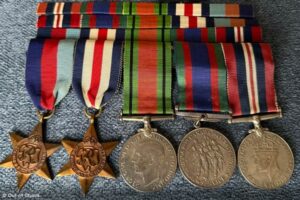 world war two medals and ribbons found at a client downsizing